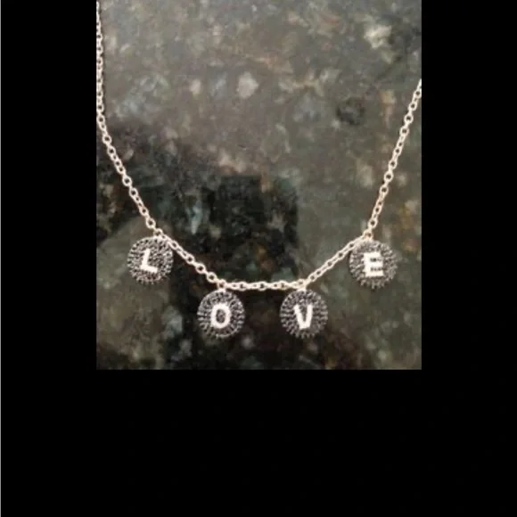 Bettina Javaheri black diamond rose gold love necklace RARE